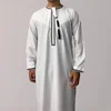 Islamic Clothing Men Length Long Sleeve Loose Muslim Men Saudi Arabia Pakistan Kurta Muslim Costumes Muslim Dress Kaftan Thobe