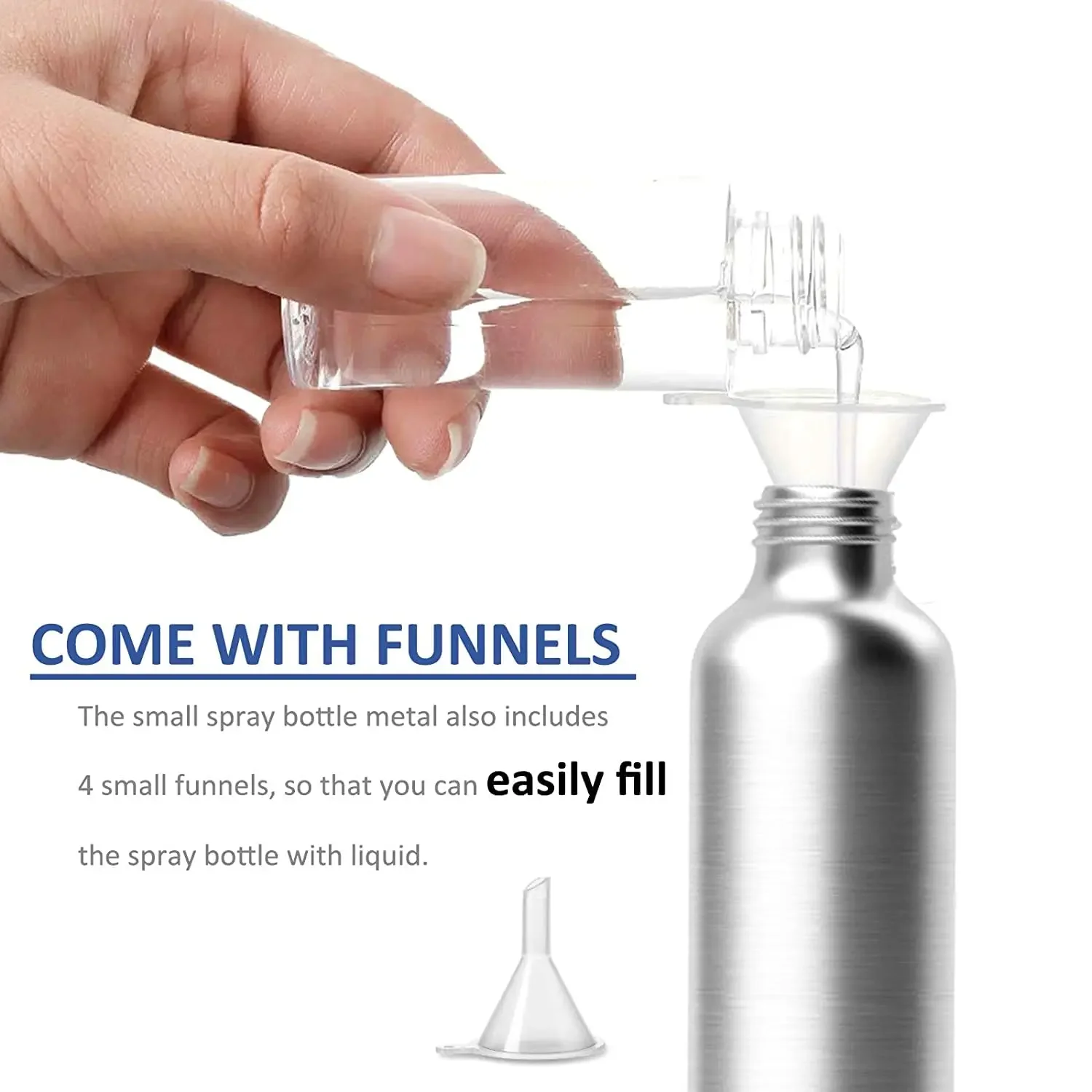 알루미늄 빈 스프레이 병, 화장품 병, 빈 미니 금속 무화기 병, 향수 보관용 여행 크기, 30ml-120ml, 5 개