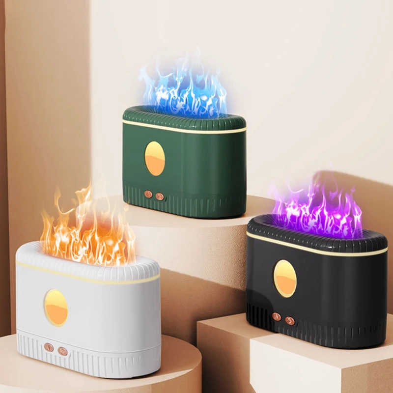 Description Picture 3 of itemUltrasonic Air Humidifier Aroma Diffuser Simulation Flame Light Silent Aromatherapy Essential Oil Difusor