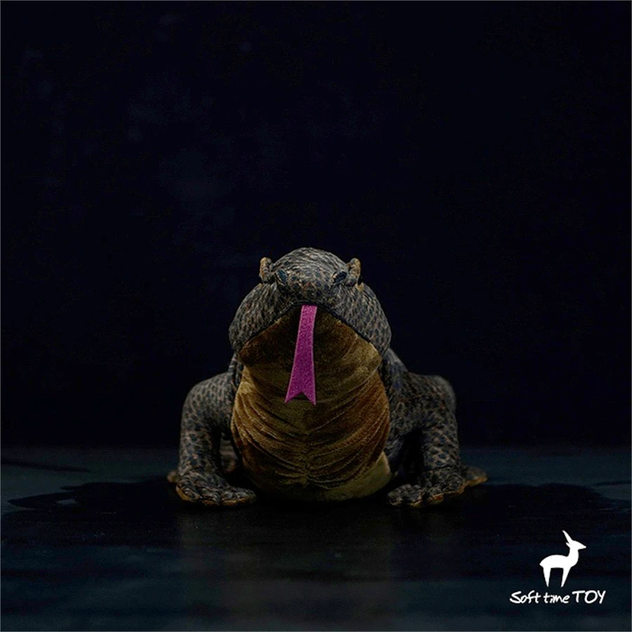 Komodo Dragon High Fidelity Anime Cute Plushie Iguana Gaint Lizard Plush Toys Lifelike Animals Simulation Stuffed Doll Kawai Toy 3