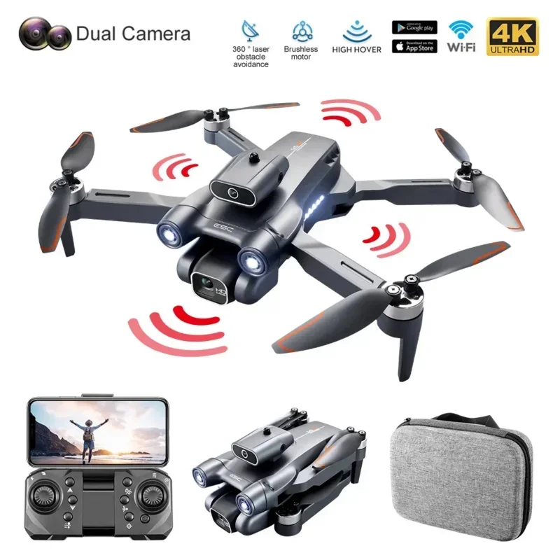 

S1S Drone 4K Professional 8K HD Dual Camera 2.4G WIFI FPV 18mins Flight Time Brushless Foldable RC Drone Quadcopter