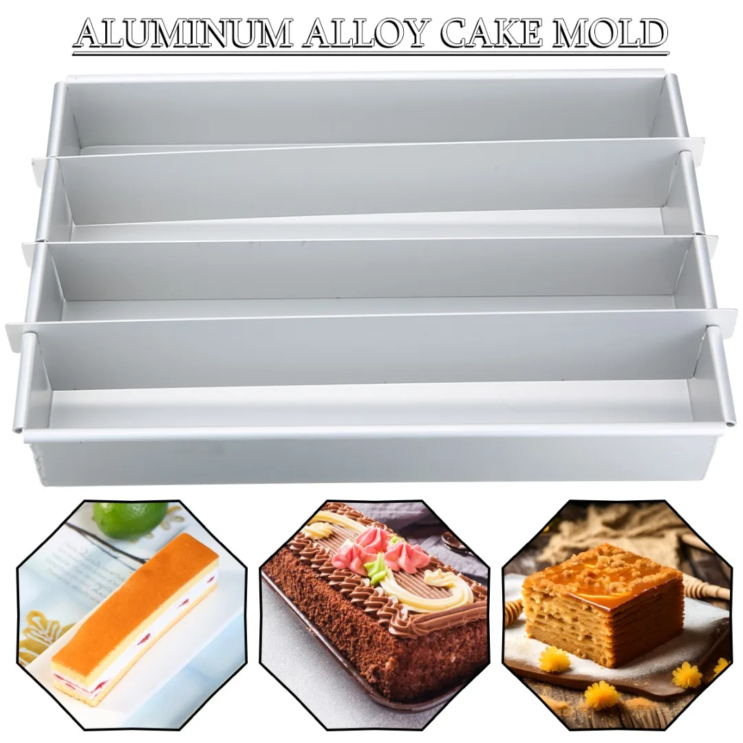 

Box Cutting Strip Mold Ejiao Cake Mold Cooling Plate Stainless Steel Slitter Snowflake Cake Split Case Kitchen Baking Tools