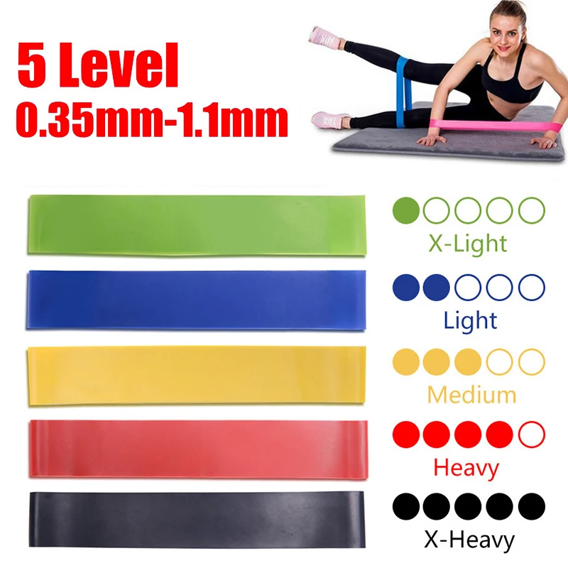 

Yoga Resistance Bands Exercise Workout Stretch Bands Women Men Emulsion Pull Rope for Booty Legs Pilates Gym Equipment for Home