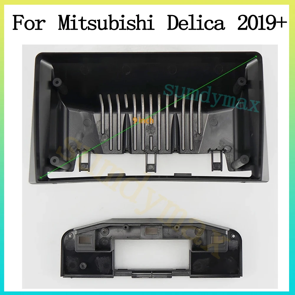 

2 Din Car Radio Fascia for MITSUBISHI DELICA 2019 2020 DVD Stereo Frame Plate Adapter Mounting Dash Installation Bezel