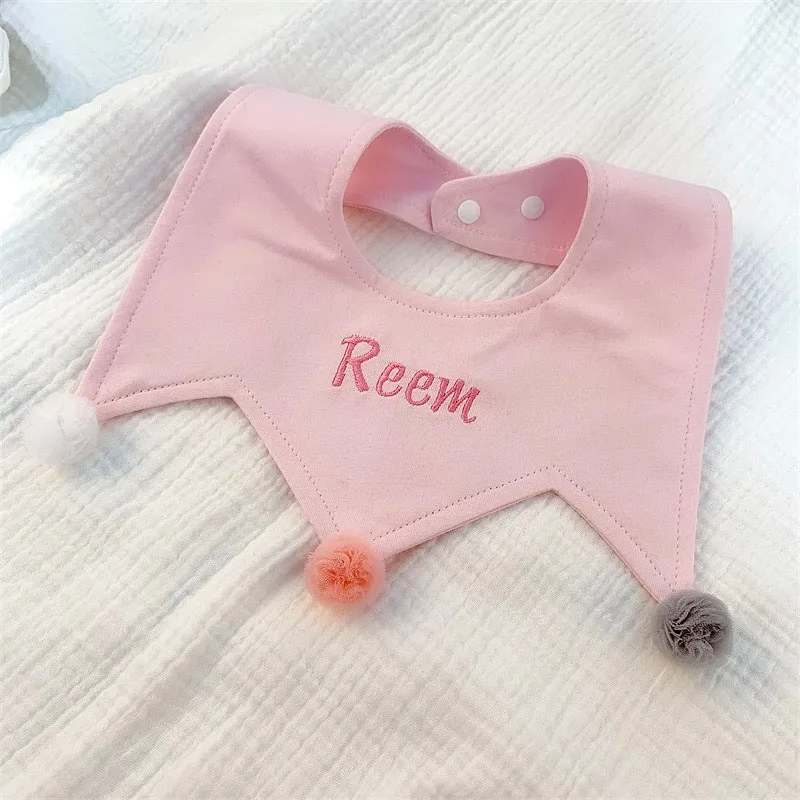 

Custom Bib Baby First Birthday Gift for Boys Girls Saliva Towel Custom Name Pattern Embroidery 100% Cotton Bibs Toddler Baby