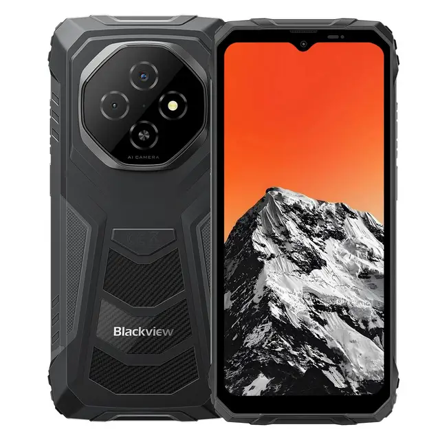 Blackview FORT 1 Smartphone 6.56'' Display 10000mAh Battery 4GB+128GB/ 6GB+256GB Cell Phone 16MP Camera 4G Android 15 NFC 1