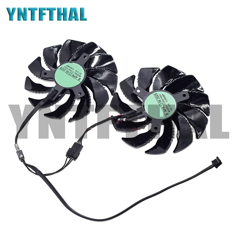 

A Pair T129215SU DC 12V 0.5A 12V 4Pin 2pcs GTX 1060 1070 GTX1060 GTX1070 Graphics Card Cooler Fan NEW