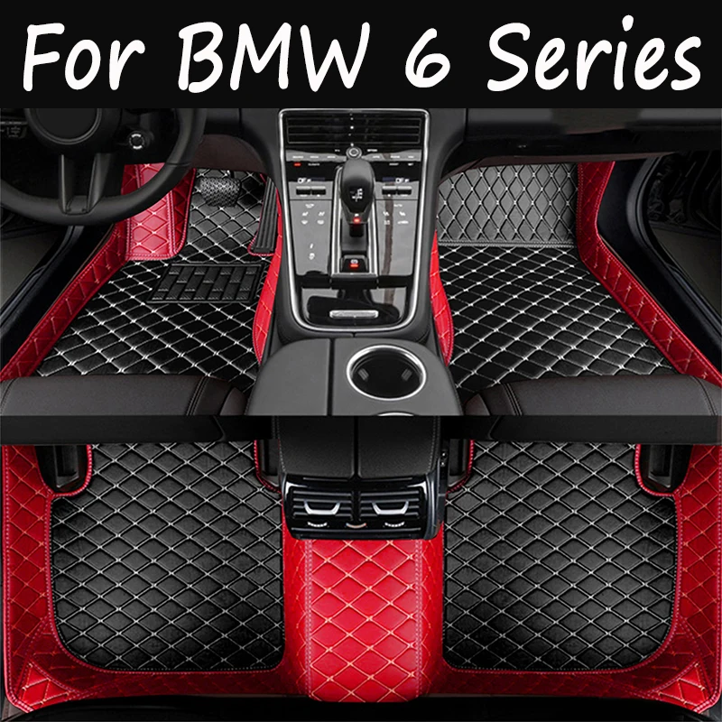 

ar Floor Mats For BMW 6 Series F06 2012~2018 Durable Carpets Protective Pad Mat Luxury Leather Rug Car Accessories 640i 640d