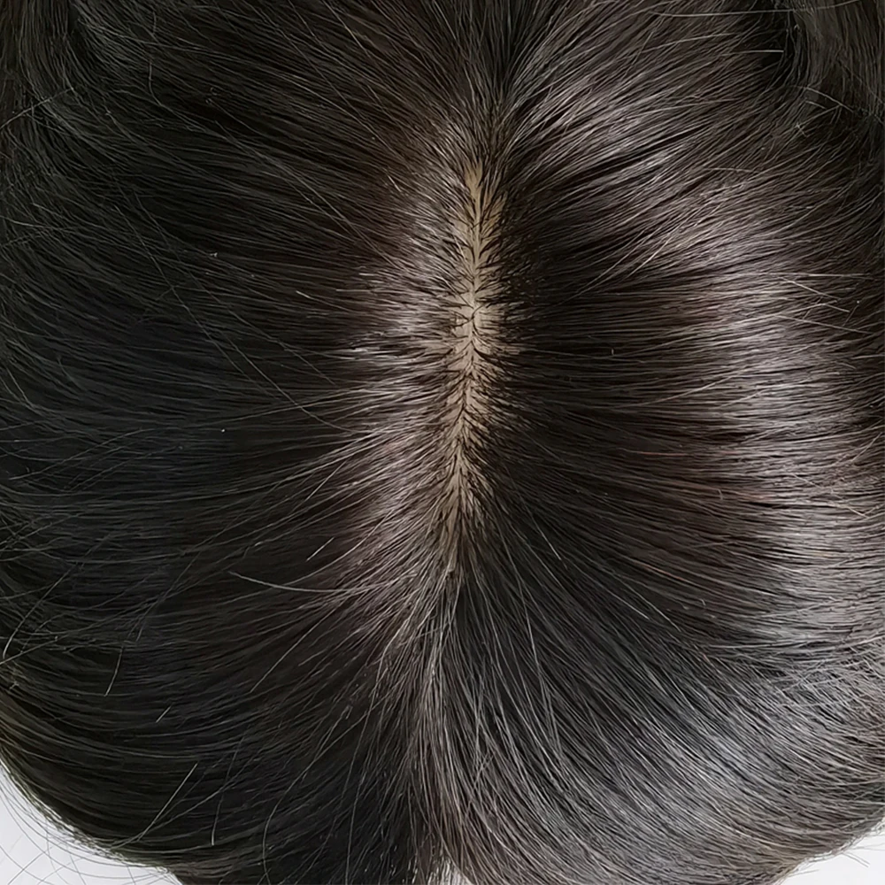 Wholesale Hand Made 100% Raw Remy Brazilian Human Hair Topper for Women With Thinning Hair Loss Hair Grey Hair