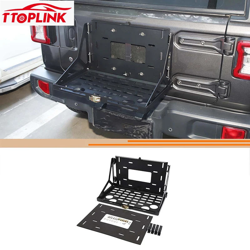 

Interior Rear Tailgate Storage Rack Trunk Cargo Shelf Luggage Storage for Jeep Wrangler JL 2018 Up Car Accessories