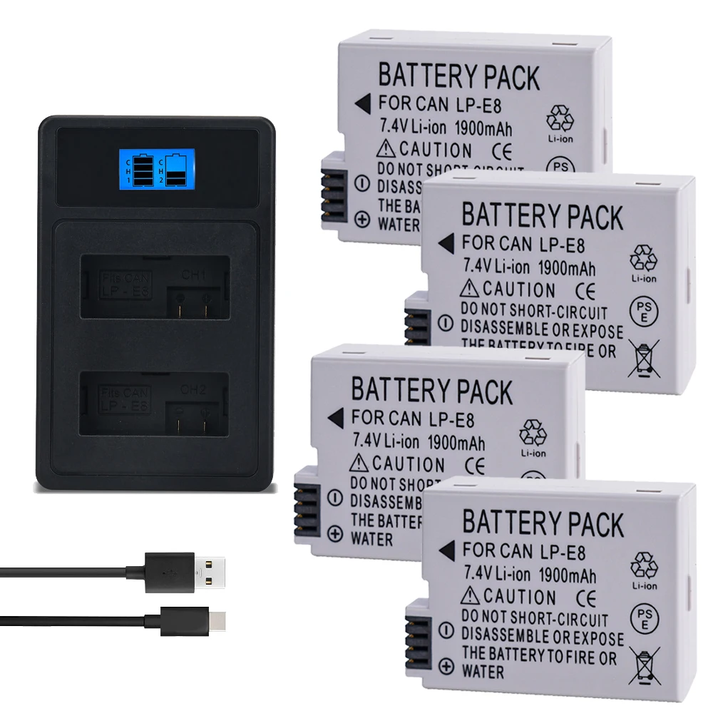 Canon Battery Pack Canon Lpe8 Charger Canon LC-E8E Charger For LP