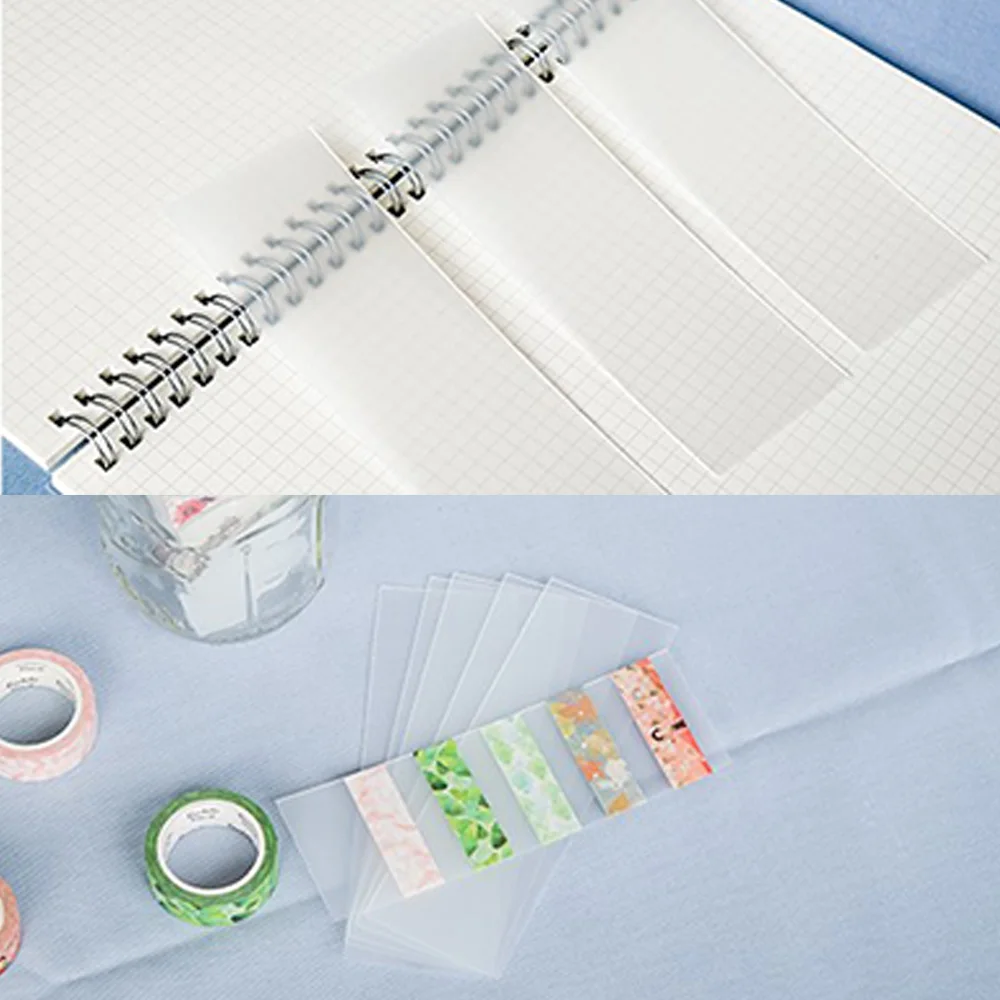 10pcs/Lot Diy Cute Kawaii Frosted Pvc Tape Separate Card Lovely Transparent Washi Tape For Home Decoration 6