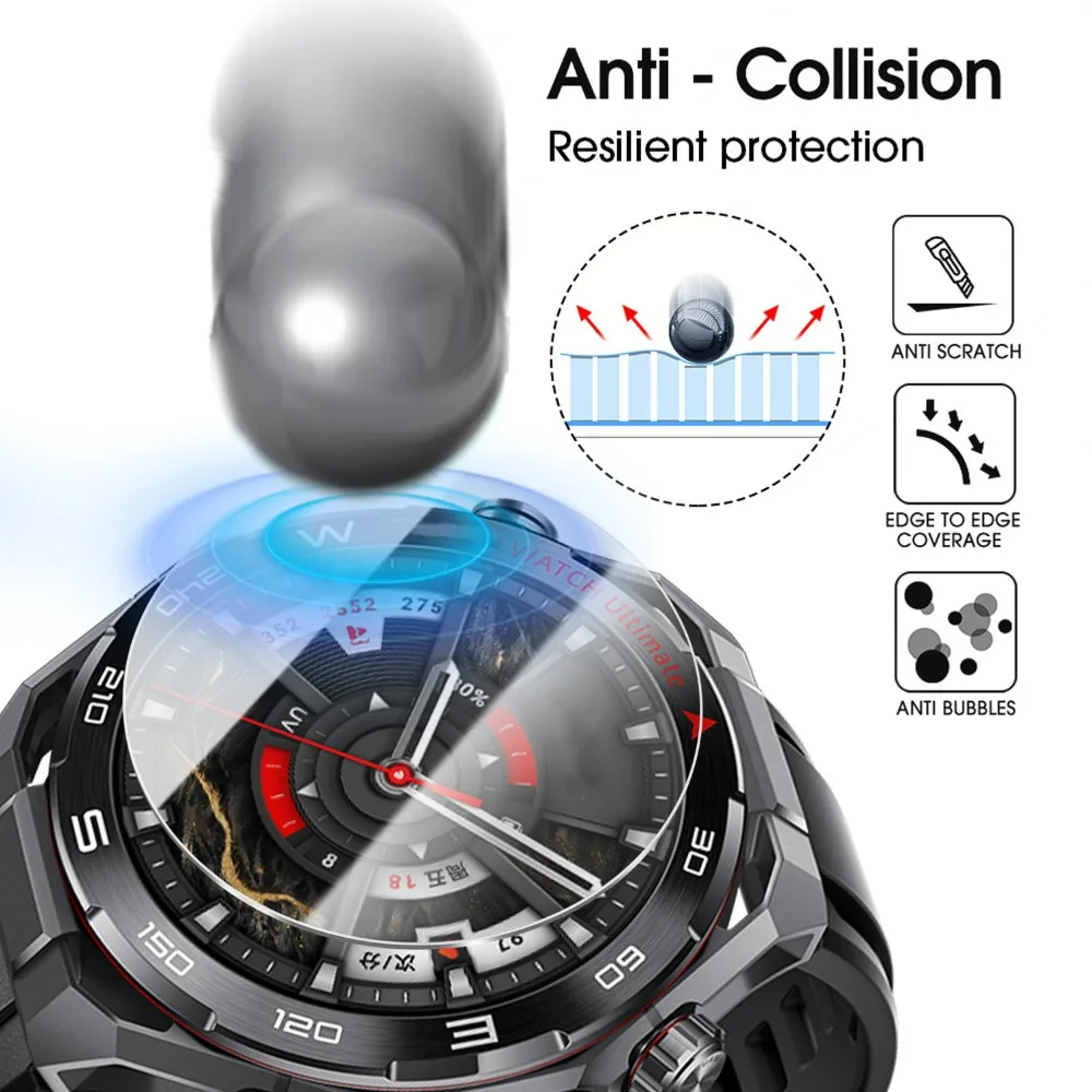 Premium Clear HD Tempered Glass Screen Protector for Huawei Watch Ultimate 2 - Anti-Scratch Protection Film, 1/5 Pack