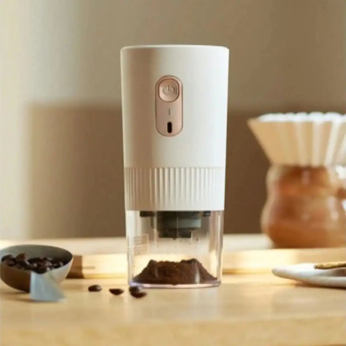 valentines day gifts New and upgraded portable electric coffee grinder USB charging professional grinding coffee bean grinder 5