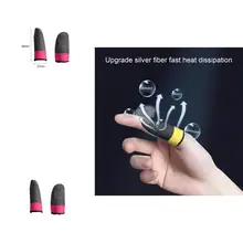 

1 Pair High-quality Flexible Reusable Phone Mobile Game Finger Sleeves for Gamer Gaming Thumb Gloves Gaming Thumb Sleeves