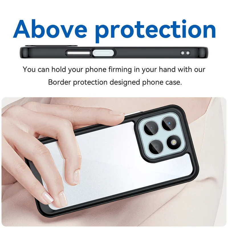 Transparent Colorful TPU Protective Phone Case Cover