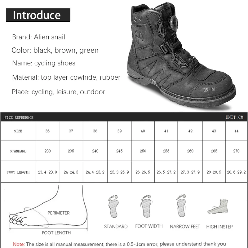 Retro Cruise Motorcycle Boots motorcycle shoes motorcycle boots For Men Travel Leisure Knob Adjust Waterproof Off-Road rally Protective