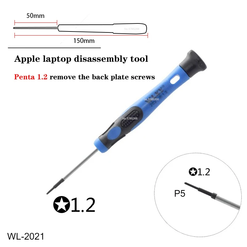 Tournevis Pentalobe 2 En 1 Magnétique Pour MacBook (P2 0.8 Et P5 1.2) - Neuf