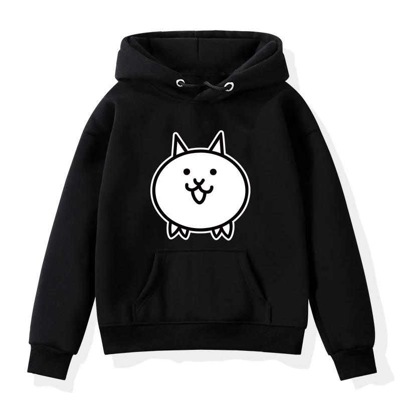 thumbnail image 1 of Sudadera con capucha con estampado de gatos de Game The Battle, bonita sudadera de dibujos animados para niñas, ropa para niños, sudadera de anime para niños, ropa de abrigo para niños, 1 of 5