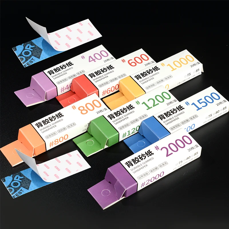 모델 샌딩 스폰지 스틱 키트 소형 공예 연마 취미 도구 세트 용 자체 접착 연마..