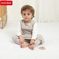 INSULAR Baby Soft Sleep Sack With Feet Infant Sleeveless Sleeping Bags Children's Homewear Premium Cotton 2-Way Zipper4 Seasons 2
