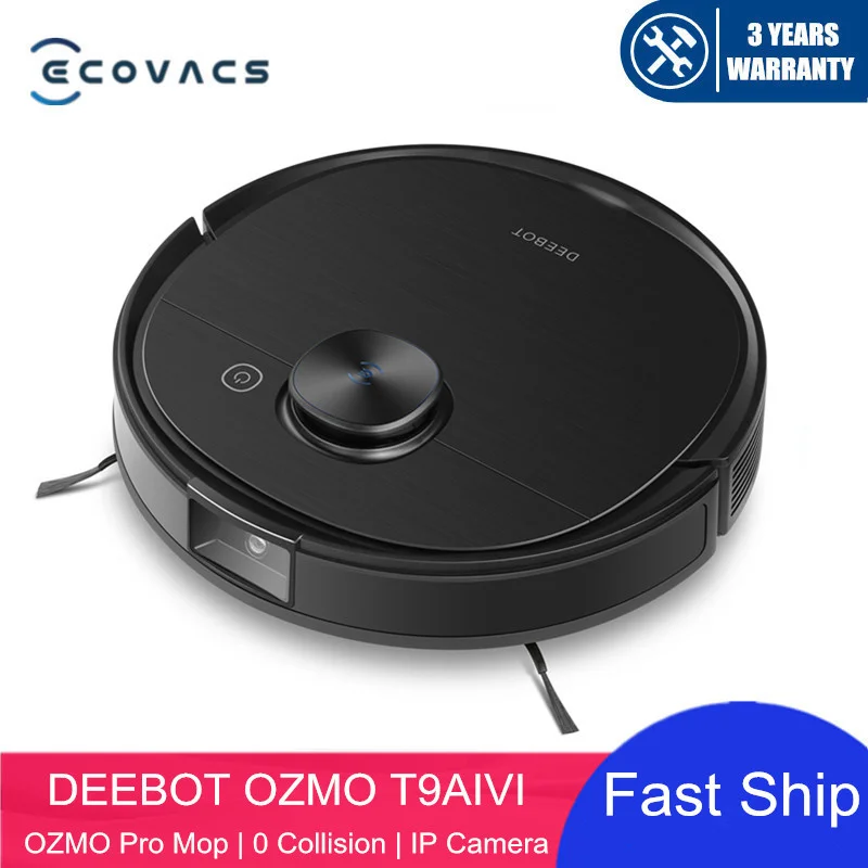 

2022 New ECOVACS Deebot T9 AIVI Robot Vacuum Cleaner Super Suction 3000Pa Advanced TrueDetect 3D and TrueMapping and App Upgrade