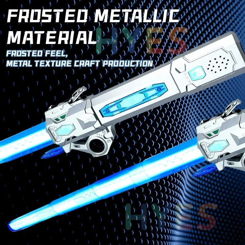 Laser Sword New Retractable Lightsaber Finger Rotating Laser Sword Flash Luminous Sound Cosplay Props Duels Battle Toy Gifts For Kids Adults