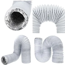 6 inch 150mm Ventilator Pipe PVC Aluminum Tube Air Ventilation Pipe Hose Flexible Air Conditioner Exhaust Duct Air System Vent
