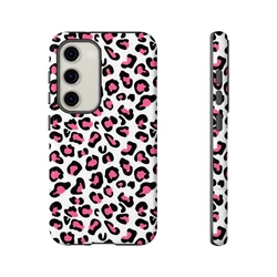 Pink Leopard Print Tough Phone Case - Samsung S21Plus (P1540)