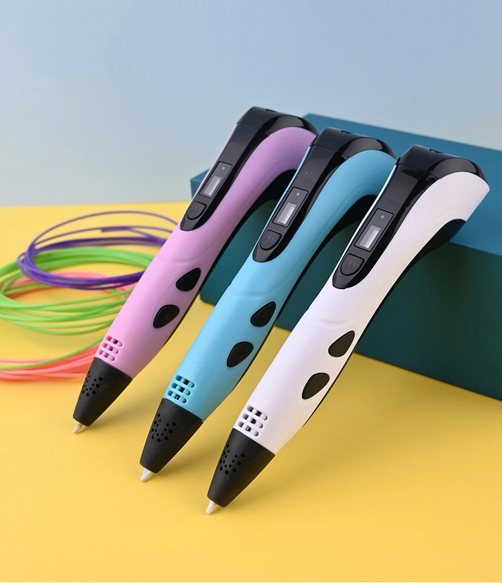 3D Pen DIY 3D Printing Pen Set with PLA Filament Portable Travel Storage Box Children Birthday Christmas Creative Gift