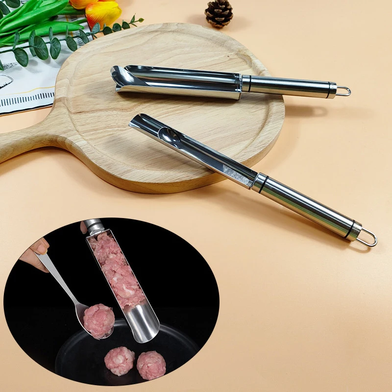 Meatball maker 304 Stainless steel home handmade DIY fishball shrimp slider meatball filling mould kitchen accessories