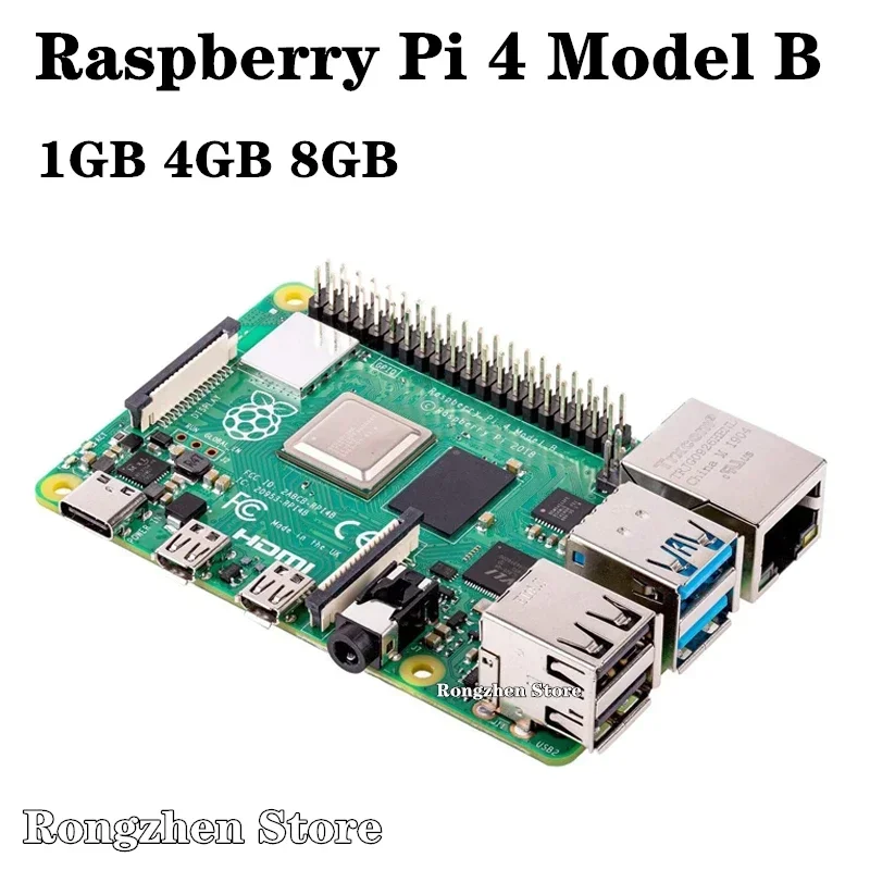 Originale Raspberry Pi 4 Modello B 2Gb 4Gb 8Gb Ram 64Bit Quadcore Cpu 1.5Ghz Wifi Integrato Ble Pi 4B Speeder Rispetto A Raspberry Pi 3B +