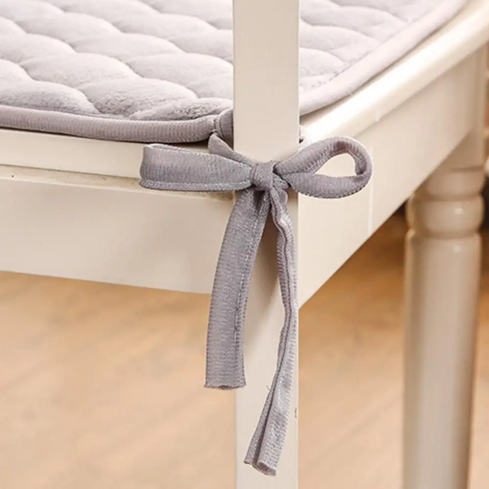 Durable 45x45cm Seat Cushion Plus Velvet Non Slip Car Seat Pad Square Flannel Waist Cushion Office Home Decor