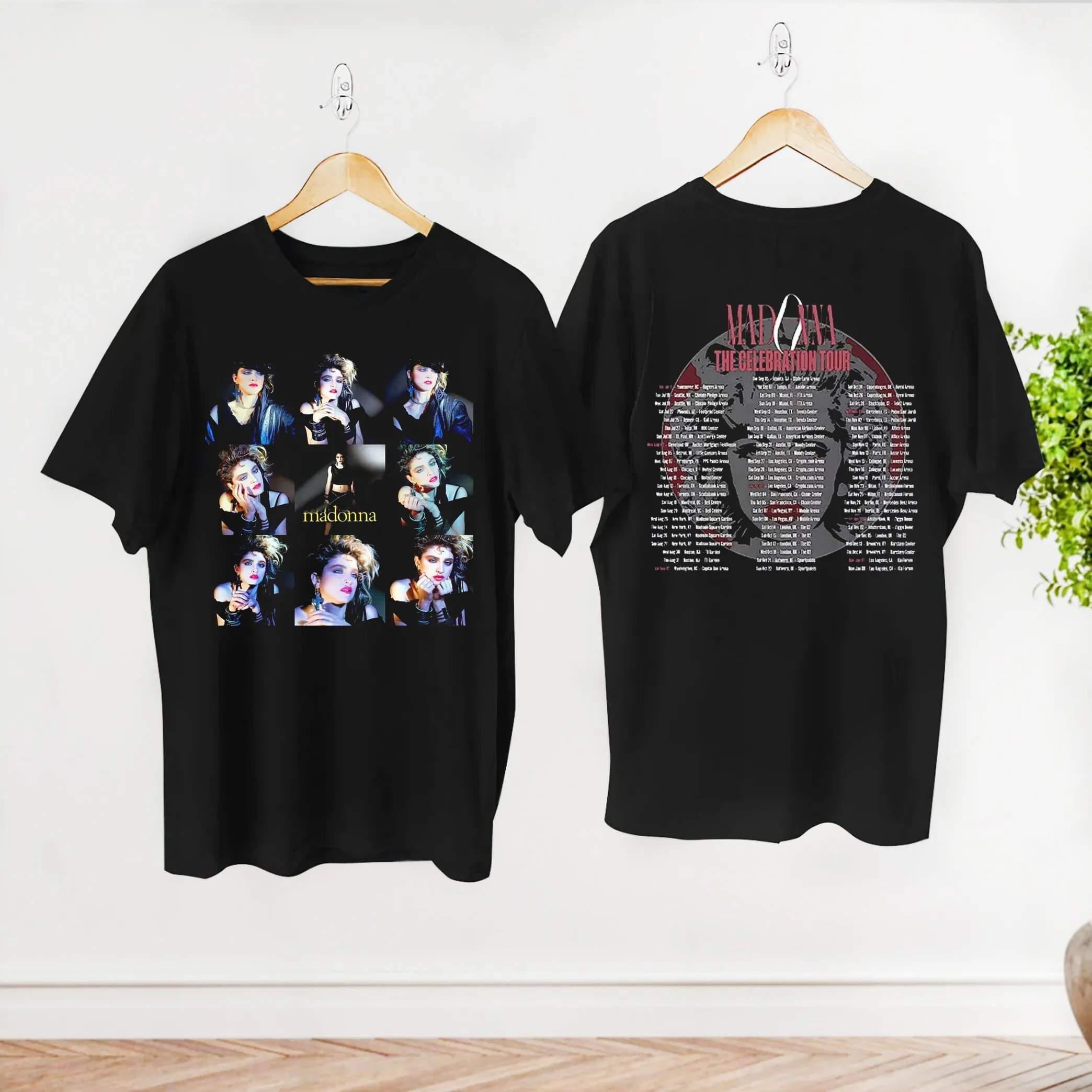 2023 Tour Madonna La Camicia Celebrativa, Camicia Vintage Anni '90, Quattro Decadi Madonna Tour