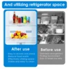 Lazy Susan Turntable Spice Rack Organizer Clear Storage Tray 360 Degree Rotating Storage Racks for Kitchen Cabinet Refrigerator 4
