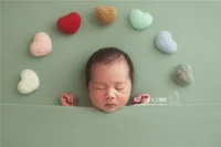 Newborn Photography Props Heart Wool DIY Photography Props Accessories Photography Baby Studio Felt Love Heart 5pcs/set 5