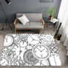 Time travel Room Mats Cheaper Anti-slip Modern Living Room Balcony Printed Welcome Rug 2
