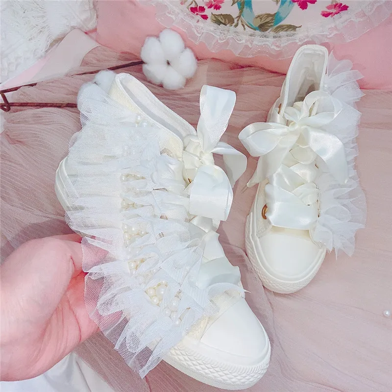 Hoge Top Luxe Canvas Schoenen Voor Vrouwen Casual Flats Loafers