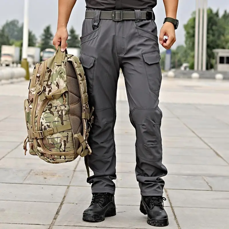 Spring Autumn Elegant Fashion Harajuku Slim Fit Trousers Loose All Match Sport Casual Pants Solid Pockets Camouflage Cargo Pants