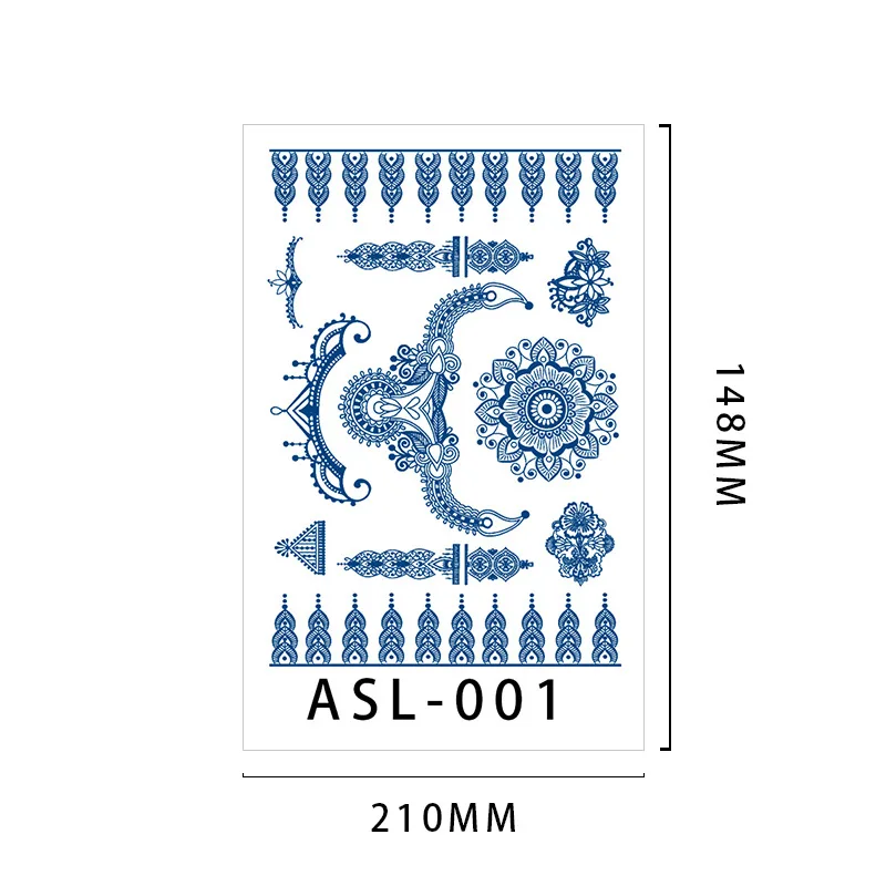 Рисунок 4 - Женская травяная тату-наклейка с рисунком Тотем