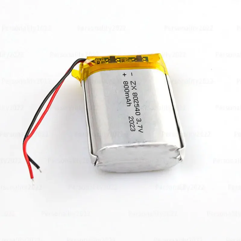802540 Li Po Battery 800mAh 3.7V Lithium Polymer Rechargeable