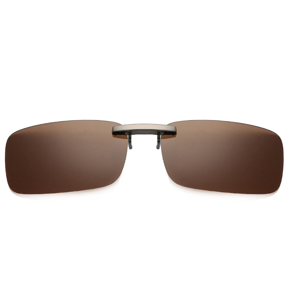 1PCS Detachable TAC Lens Driving Metal Polarized Clip On UV400 Sunglasses Car Driver Goggles Night Vision Glasses Unisex polarized sunglasses night vision sunglasses driving glasses anti glare sunglasses