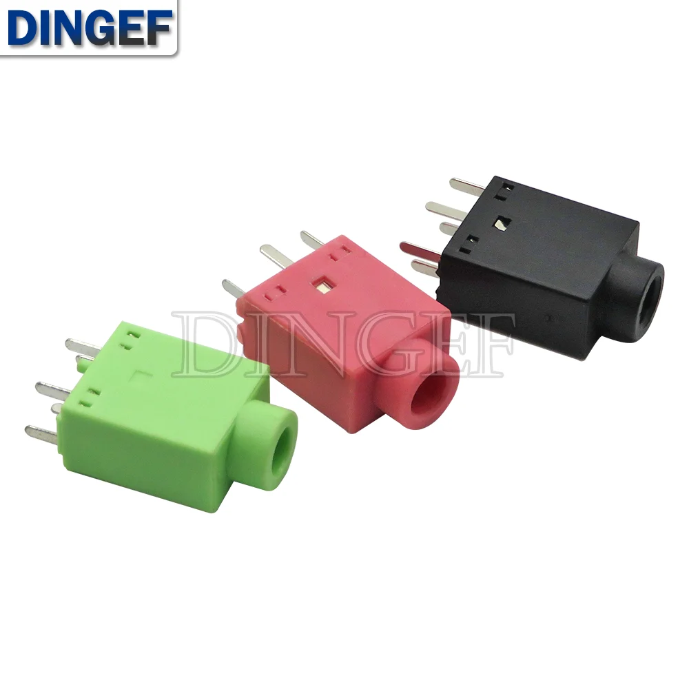 3,5mm Connecteur Jack Audio Montage Femelle Prise PCB 5 Broche PJ-328 10Pcs