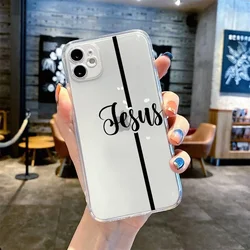 Christian Faith Jesus Clear Phone Case - Soft Shockproof Cover Skin - iPhone 11 Pro Max (Style 1)