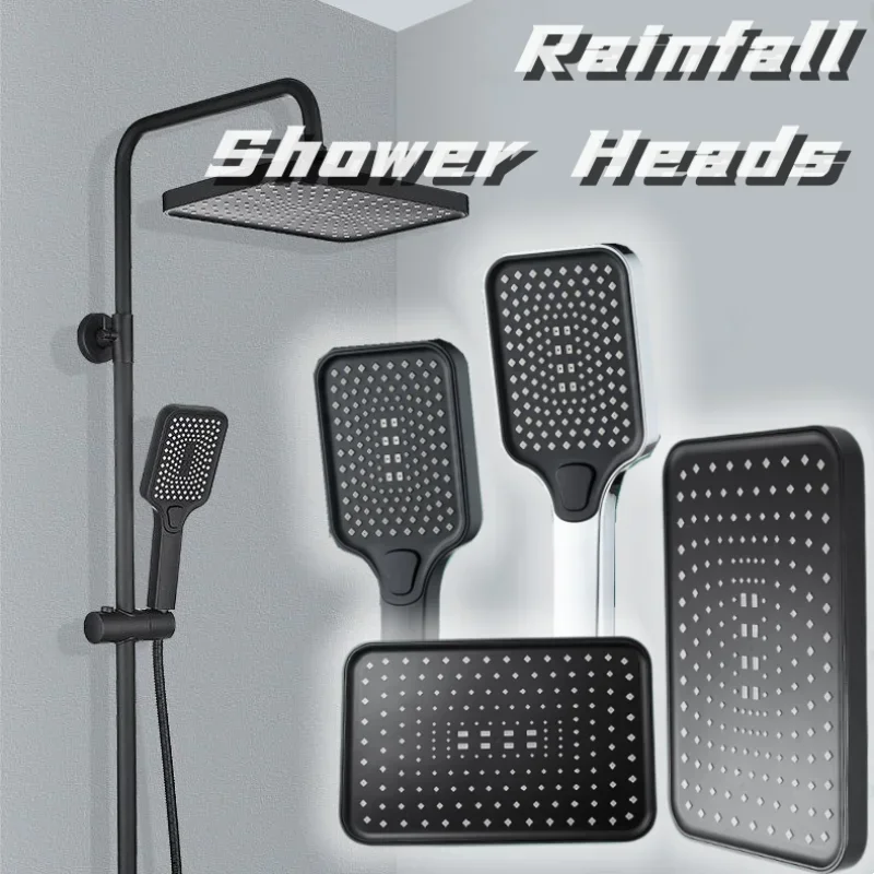 Grande Fluxo Chuva Cabeça de Chuveiro Ajustável Alta Pressão Water Saving Mixer Acessórios do Banheiro Modos
