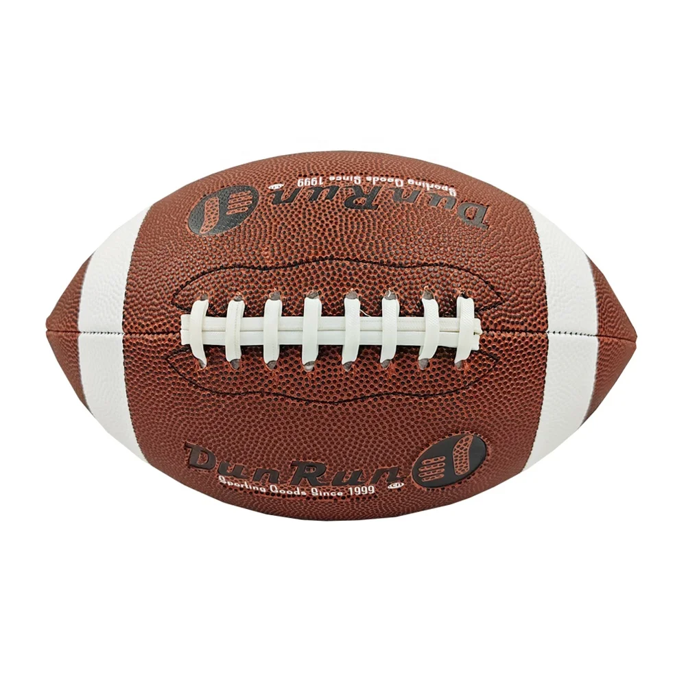 High Quality Machine Stitched PU PVC Custom American Football Ball Rugby Ball Size 9 view 2
