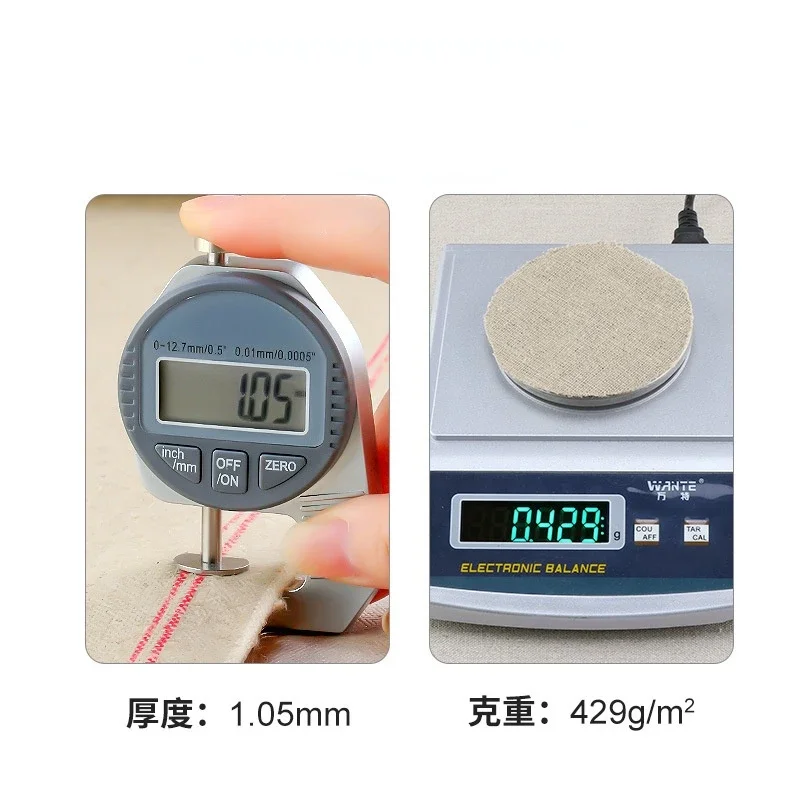 60cm/70cm Width Warm Water Linen Grey Cloth Medium Coarse Linen Oil Canvas Suitable for Acrylic Painting Oil Painting Creation