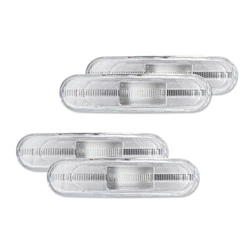 Enhanced Car Front & Rear Bumper Side Marker Light and Fender Flare Lamp Shell Housings (4pcs Front and Rear)