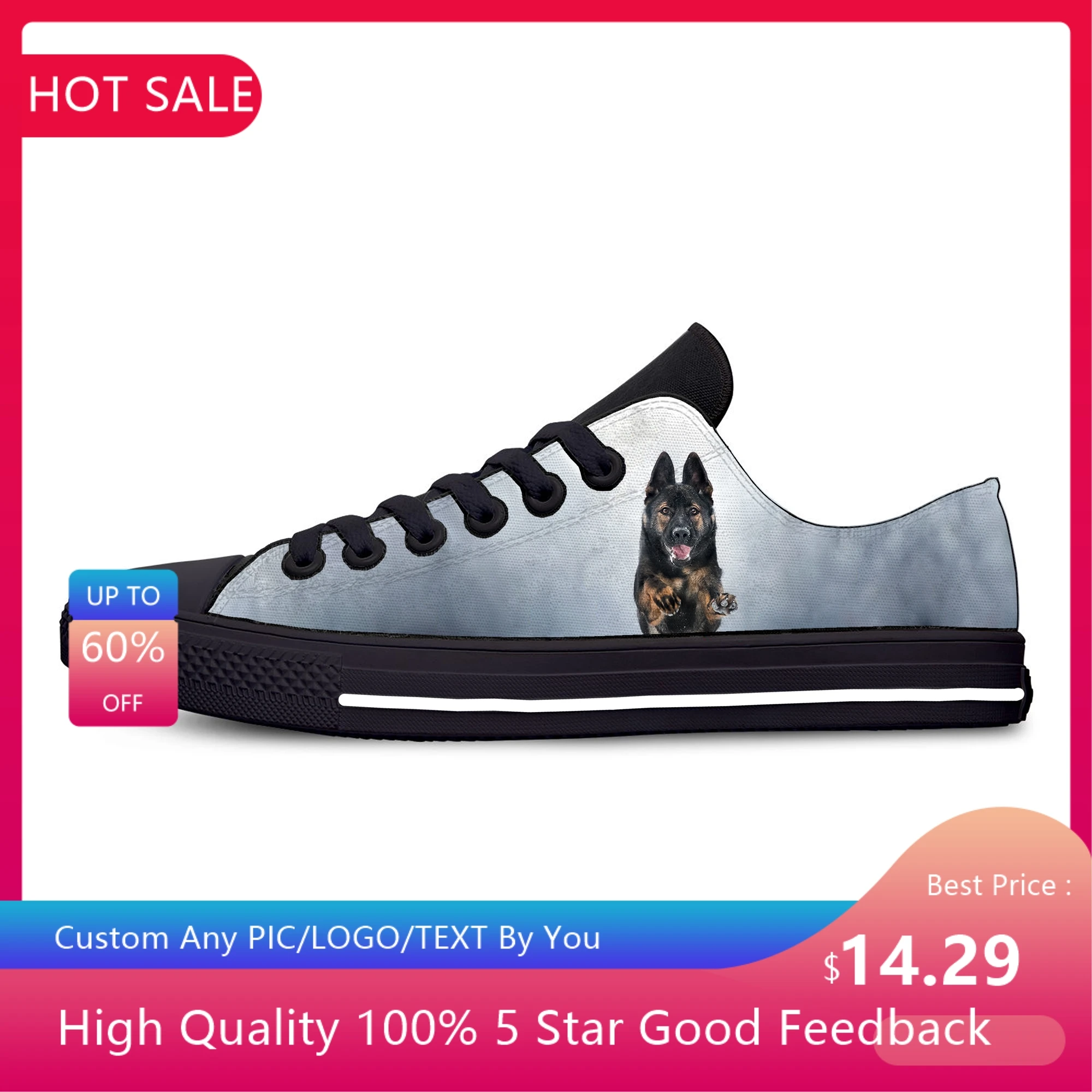 

Кроссовки мужские/женские из ткани с низким верхом и 3D-принтом