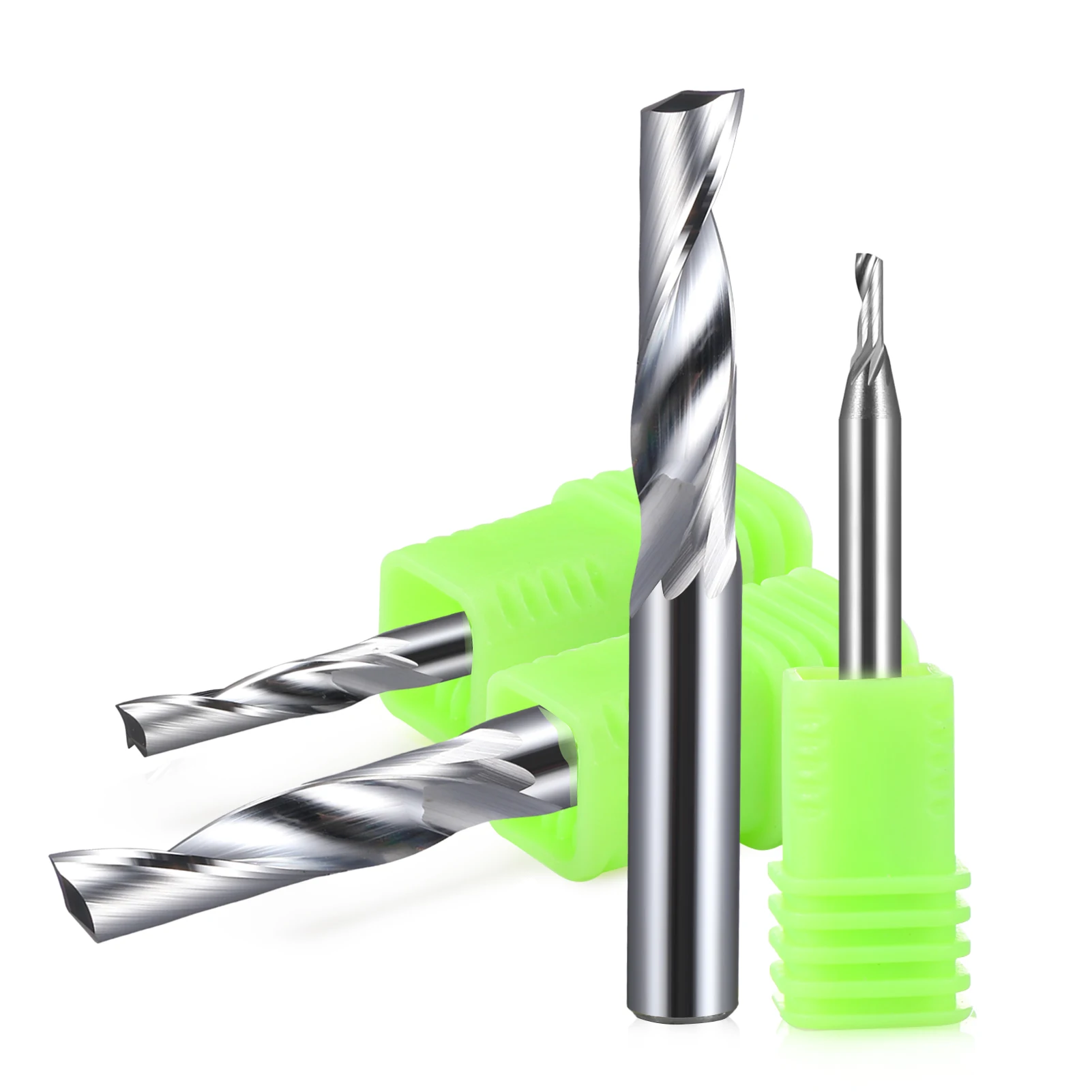 Single Flute Milling cutters 1Pcs 3.175/4/5/6/8mm for Aluminum CNC Tools Solid Aluminum Composite Panels milling cutter,carbide milling tool,carbide milling cutter,woodworking milling cutter